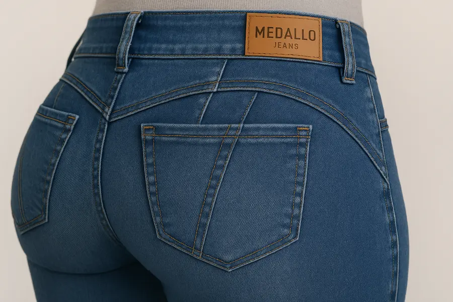 Jeans levanta cola mujer MEDALLO - Efecto natural garantizado y envío 24h España