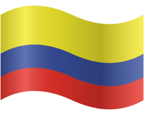 Hecho en Medellín, Colombia, cuna de los jeans levanta cola. Bandera de Colombia 
